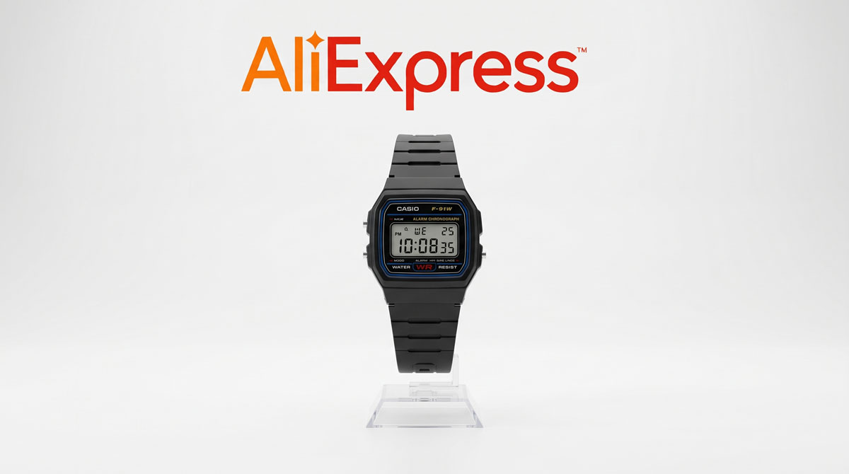 Casio F-91W na AliExpressu: Vodič za nakup za kupce v Sloveniji